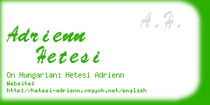 adrienn hetesi business card